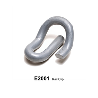 E2001 Clip de rail élastique, pince de tension ferroviaire, barre à ressort pour rail, système de fixation de traverses en béton