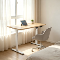 Bureau debout électrique à double moteur, bureau réglable en hauteur pour poste de travail à domicile