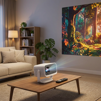 Meilleur prix, projecteur intelligent Android 14 P20GTV 4K 2GB8GB, Full HD1080P, 500 lumens ANSI, mise au point automatique, WiFi6 BT5.4, stéréo HiFi, portable