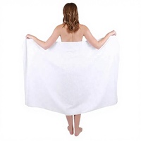 Serviettes de bain jetables grandes pour hôtel et voyage, serviettes enveloppantes sèches lavables, serviettes de plage XL à usage unique