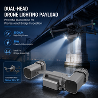Projecteur de recherche compact à double tête MLA 30, lumière d'avertissement 2500LM 30W, interface Type-C pour kit de charge utile d'inspection Mavic 3E 3T