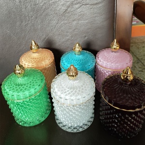 Barattolo di Vetro Vuoto di Lusso per Candele con Logo Personalizzato, Scatola Personalizzata, Lanterne, Barattolo per Candele Personalizzato di Lusso - Product Image 2