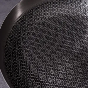 Tùy Chỉnh 2.3Mm Dưới Nhiều Lớp 304 Thép Không Gỉ 18/10 Nhà Bếp Cảm Ứng Không Dính Tổ Ong Mô Hình Lớn Trứng Chiên <span class=keywords><strong>Pan</strong></span> Set - Product Image 4