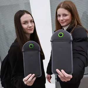 LOW MOQ Student Phone Free Signal Blocking Neoprene Locker <strong>Mobile</strong> Phone Pouch Magnetic Lock Cellphone Security <strong>Bag</strong> for School - Product Image 1