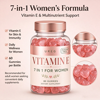 Gummies Antioxydantes Naturelles pour Adultes en Gros, Vitamine E 400 UI, Zinc, Silice, Biotine, Acide Hyaluronique, Saveur Fruitée, Soutien Cheveux et Peau