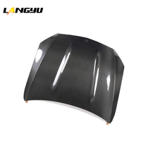 LANGyu 2015-2021 Accessoires de voiture C200 C180 C300 C260 Couvercle de capot moteur en fibre de carbone pour Mercedes Benz Classe C W205 Capot avant