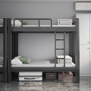 Camas Literas Metálicas para Adultos, Estudiantes, Personal Escolar, Dormitorio, Cama Litera Doble de Acero - Product Image 6