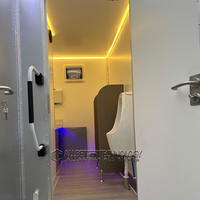 Unité de douche et de toilette en acier portable à camping-car Remorques de toilettes mobiles de conception chinoise à vendre
