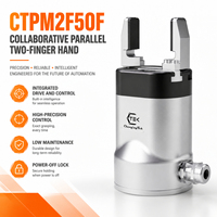 ChangingTek Pinza Robótica de Dos Dedos con Servo de 24V de Bajo Mantenimiento CTPM2F50F, Carga Máxima de 2.5kg, Protocolo de Comunicación Múltiple