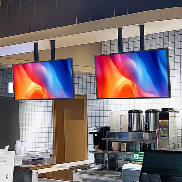 Hanging Wall Mounted 4mm 8mm TFT Screen 45 55inch LCD Advertising Display Digital Signage Menu Board