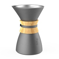 Ensemble de goutteurs à café écologiques en céramique mate comprenant un goutteur à filtre