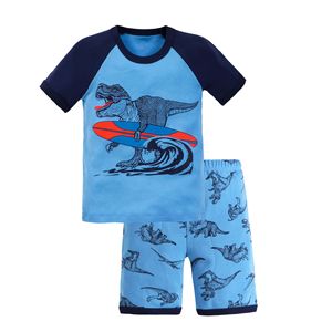 Conjuntos de Pijamas de Verano de Algodón para Niños de 3 a 12 Años, Ropa de Dormir con Estampados Elegantes para Bebés - Product Image 6