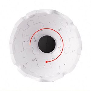 Porte-clés en forme de puzzle sphérique 3D personnalisé, en plastique ABS, impression UV, nouveau cadeau original - Product Image 6