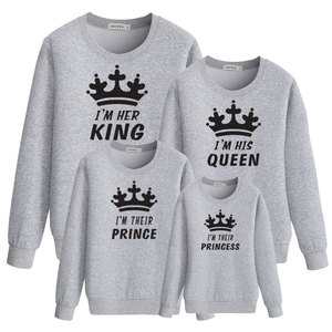 Conjunto de <span class=keywords><strong>ropa</strong></span> a juego para la familia sudadera de manga larga king queen - Product Image 3