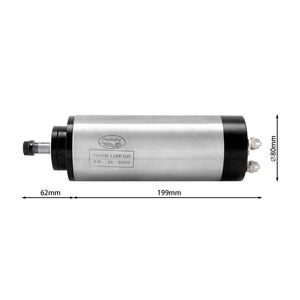 มอเตอร์แกนหมุน CNC เกรดอุตสาหกรรม รุ่นใหม่ ปี 2026 ยอดนิยม ขายดี ขนาด 80 มม. 1.5 กิโลวัตต์ ER16 ระบายความร้อนด้วยน้ำ ทนทาน ใช้งานง่าย สำหรับงานเจาะ - Product Image 2