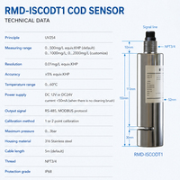 REMOND - Sensor de Sonda COD Autolimpiante de Acero Inoxidable Industrial OEM, Análisis en Línea UV254, Salida Digital RS485, 0-500 mg/L, IP68