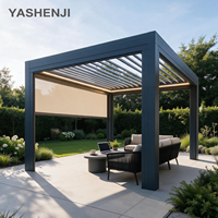 Pergola en aluminium durable résistante aux intempéries, plusieurs tailles, structure extérieure pour jardin