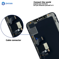 Écran tactile haute définition TFT/OLED/INCELL LCD pour iPhone XS Max, remplacement après-vente avec cadre, garantie 1 an