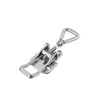 Loquets à bascule robustes réglables en acier inoxydable 304 - Plaqués zinc avec cadenas pour boîtes de verrouillage 3208-70