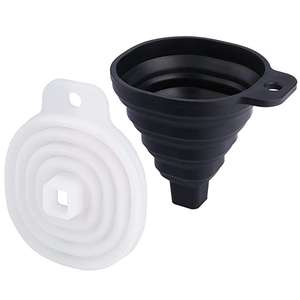 Entonnoir pliable en silicone, entonnoir pliable pour transfert, 100% silicone de qualité alimentaire - Product Image 3
