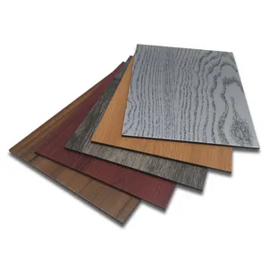 Деревянная текстура облицовка внутренних стен алюминиевые композитные панели PVDF ACP пленки ламиновые панели деревянные листы