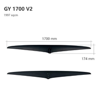 Nouvelle Planche de Surf Hydrofoil GY 1700 Haute Performance, Aile Avant en Fibre de Carbone, Planche de Kitefoil, Stand EFoil, Design Unique Grande Pale