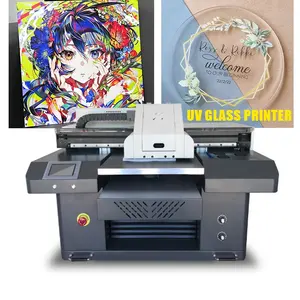 Kualitas tinggi ukuran A2 Flatbed Inkjet Digital 4060 UV Printer untuk kayu logam kaca akrilik batu penutup telepon Case