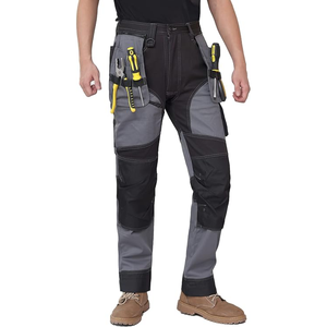 Pantalones de Trabajo <span class=keywords><strong>Cargo</strong></span> de Cordura con Múltiples Bolsillos Ropa de Trabajo para <span class=keywords><strong>Hombre</strong></span> con Doble Rodillera - Product Image 4