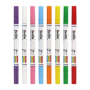 <span class=keywords><strong>Marcadores</strong></span> de Pintura Acrílica de Doble Punta, Opacos, Permanentes, Envío Rápido, 8 Colores, Herramienta Universal para Dibujo Profesional - Product Image 2