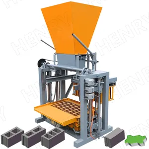 Máquina de fabricación de bloques de hormigón semiautomática de gran oferta Henry