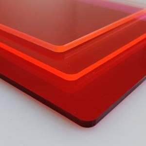 Feuille acrylique de fonte translucide rose rouge fluorescent 3mm <span class=keywords><strong>5mm</strong></span> pour le décor rougeoyant d'exposition de signalisation de boîte à lumière de LED - Product Image 5
