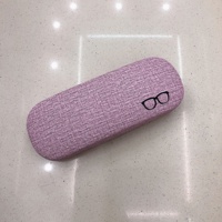 PU lunettes logo imprimé solide optique dur hommes étui à lunettes lecture Logo personnalisé boîte à lunettes