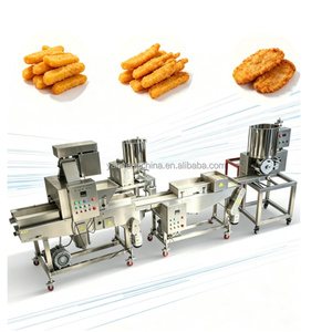 Ligne de production entièrement automatique de nuggets de poulet, presse à galettes de hamburger, machine à faire des burgers, ligne de production de nuggets de poulet - Product Image 1