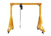 Kran Gantry Gerak Fleksibel 5 Ton dengan Motor Hoist Listrik dan Konstruksi Baja/Aluminium untuk Penggunaan Mobile Dalam/Luar Ruangan