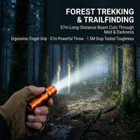Senter LED Trekking: 500LM 5500K Pegangan Ergonomis untuk Penelusuran Jalur di Hutan Dalam di Malam Hari, Grosir Pabrik.