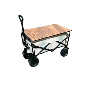 उच्च गुणवत्ता वाले आउटडोर ट्रेलर फोल्डिंग आयरन ऑक्साइड कपड़े मछली समुद्र तट हाथ ट्रॉली - Product Image 1