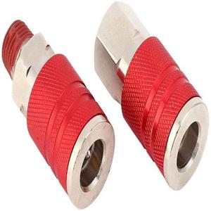 You Aluminum Quick Coupler 1/4 Npt 12 Piece Set Pneumatic Tool Accessories - Product Image 2