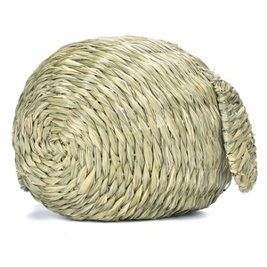 Konijn <span class=keywords><strong>Totoro</strong></span> Kat Cavia Veilig Ontsnappingshuis Natuurlijke Milieubescherming Gras Nest Duurzame Grot Huis Voor Huisdieren Bedden - Product Image 5