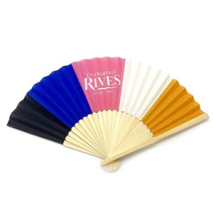 Abanico de Mano Personalizado con Logo de Arte Impreso, Tela de Madera, Papel de Bambú, Sublimación, Plegable, para Promoción de Bodas - Product Image 6