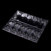 Boîte d'emballage pour œufs en PVC recyclé en stock avec thermoformage pour cadeaux et artisanat
