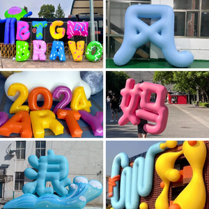 Logo publicitaire gonflable, lettres gonflables colorées avec lumières, mur gonflable géant de haute qualité pour la <span class=keywords><strong>promotion</strong></span> d'événements de marque - Product Image 6