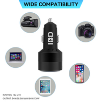 Chargeur rapide pour voiture PD/PD3.0 QC3.0 PPS 95W/130W 1 USB + 2 ports Type-C SCP compatible avec les écouteurs, chargeur transformateur