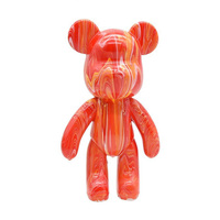 Décor à la maison bricolage peinture fluide violent ours Figure Sculpture décoration maison bureau meubles ornement jouets cadeaux résine artisanat