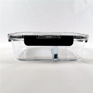 vidrio <span class=keywords><strong>para</strong></span> <span class=keywords><strong>llevar</strong></span> de comida de contenedores de almacenamiento de alimentos de microondas envase de vidrio con Pp tapas - Product Image 1