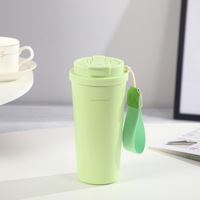 Gobelet isotherme à double paroi en acier inoxydable personnalisable avec couvercle, écologique, portable, réutilisable, pour eau, café, cadeaux
