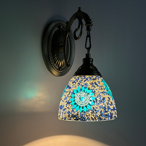 Lámpara de Pared de Mosaico de Estilo Étnico Vintage Hecha a Mano para una Decoración Retro Romántica - Ideal para Paredes de TV, Balcones, Pasillos y Cafeterías - Product Image 5