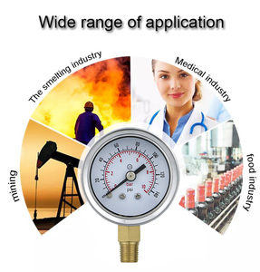 مقياس ضغط جاف صغير الحجم من مايرويكيسي بقطر 41.5 ملم مع وصلة نحاسية وتركيب سفلي - Product Image 4