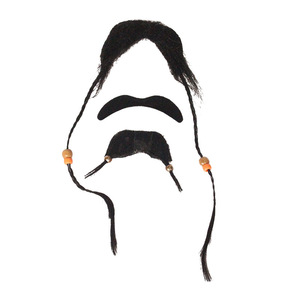 Accesorio para Disfraces de Halloween, Juego de 2 Piezas de Barba Negra Divertida Estilo Pirata con Cinta Adhesiva de Doble Cara - Product Image 4