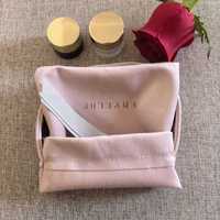 Sac à cordon en velours pour bijoux, logo imprimé, petit sac à cosmétiques, sac à main pour accessoires, emballage cadeau, pochette de rangement
