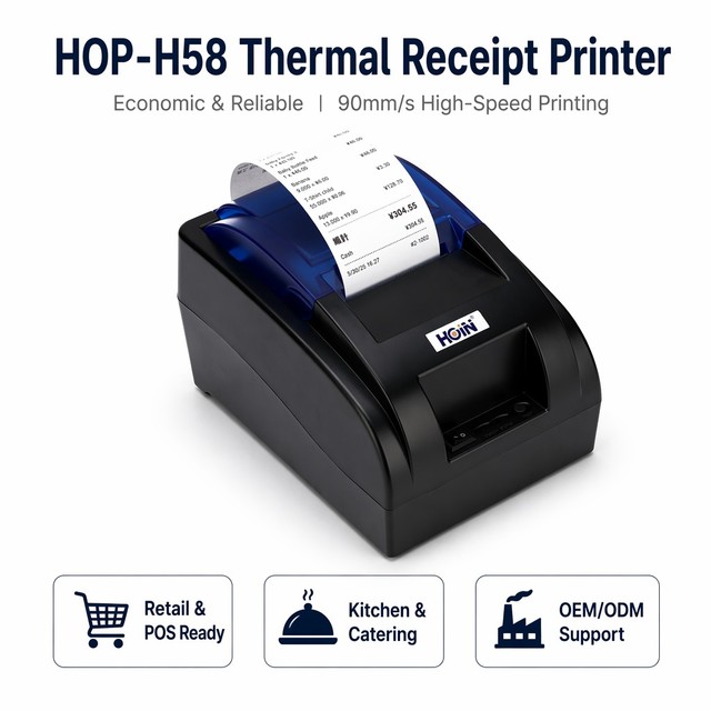 58mm Thermal Mini Receipt POS Printer ESC POS Bill Barcode Printer USB Mobile Phone Computer